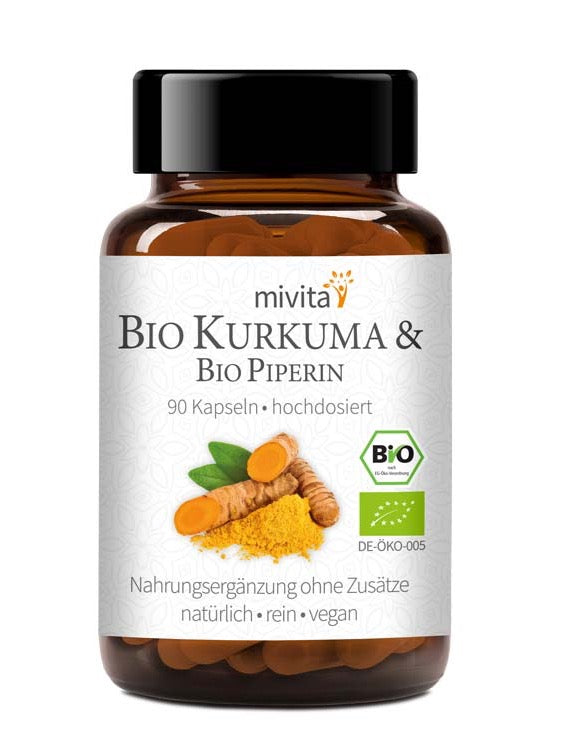 Bio Kurkuma mit schwarzem Bio Pfeffer